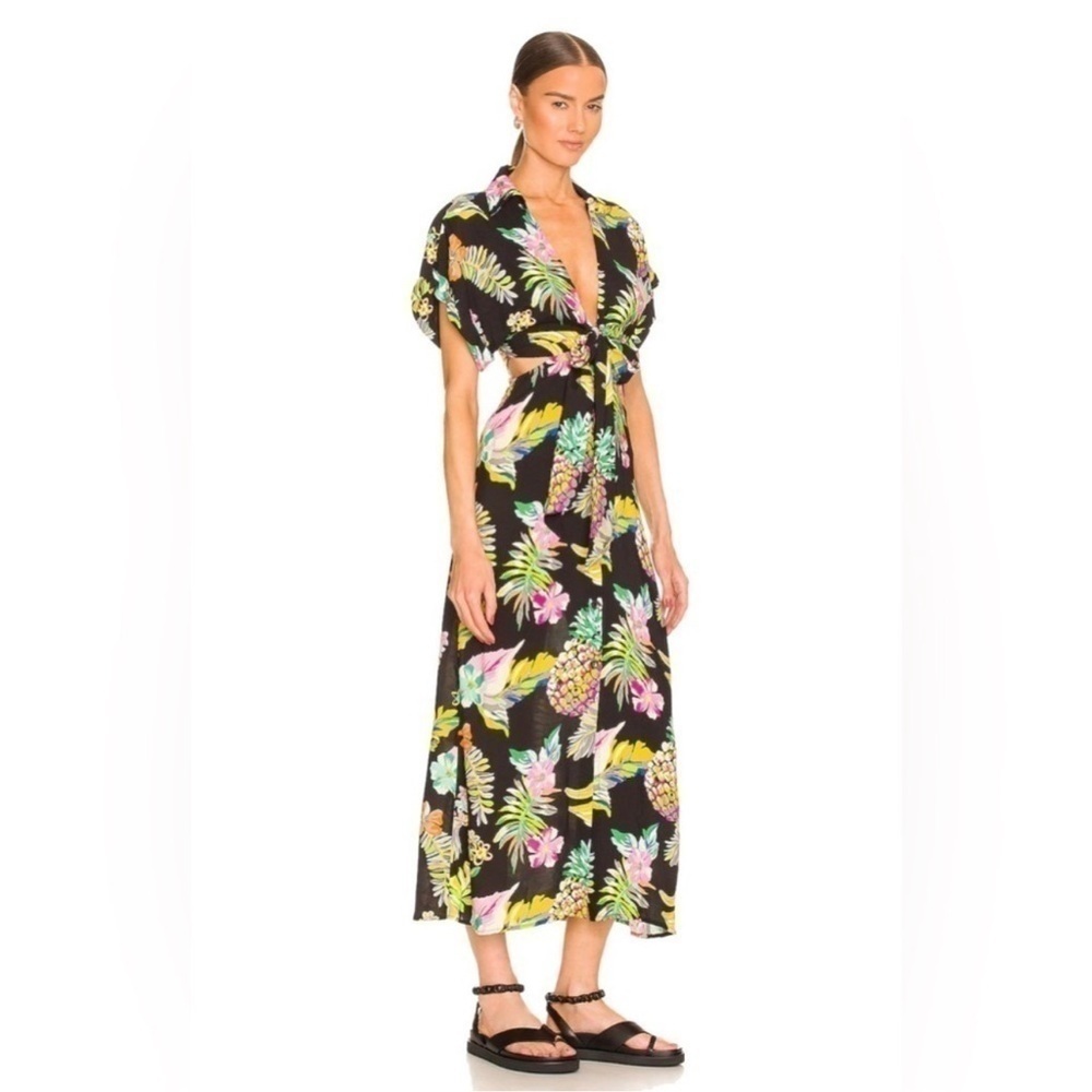 New Le Superbe Mai Tai Might I Dress in Black Tropi Cali Size 0 - Picture 5 of 13